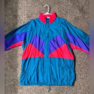 Vintage Adidas Windbreaker Jacket Full Zip Large